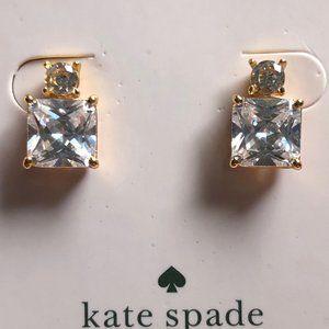 Kate Spade Delicate Drop Clear Crystal  Earrings